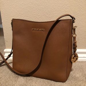 Authentic All Leather Michael Kors Crossbody Bag